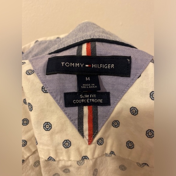 Tommy Hilfiger Button Down Dress Shirt Medium - Picture 3 of 4
